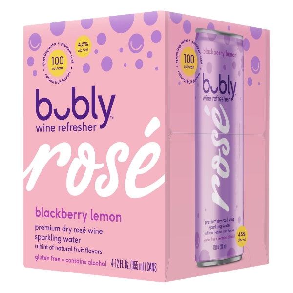 BUBLY WINE REFRESHER BLACKBERRY LEMON 4PK
