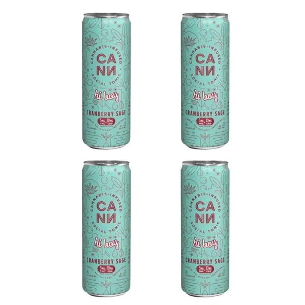 CANN THC(3) CRANBERRY SAGE 4PK