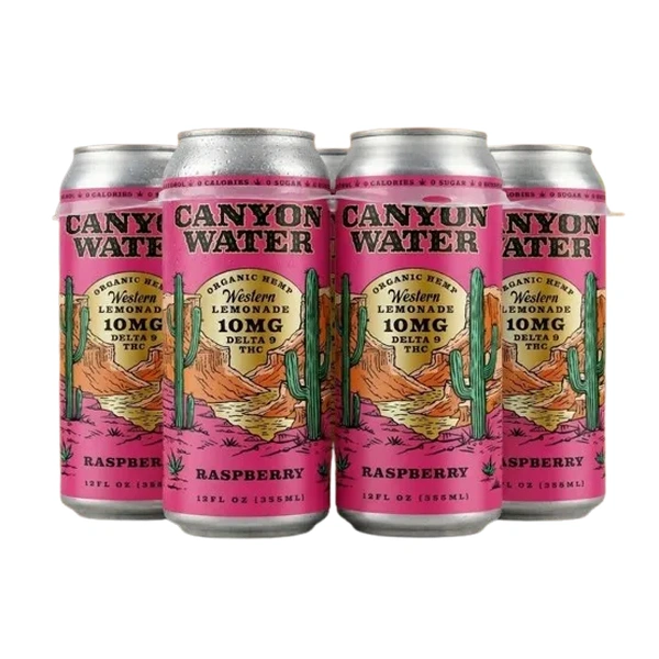 CANYON WATER RASPBERRY LEMON  THC 4PK