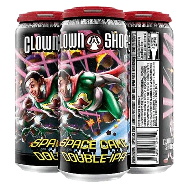 CLOWN SHOES CANS SPACE CAKE 4PK