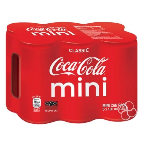 COKE CLASSIC MINI 6PK CANS