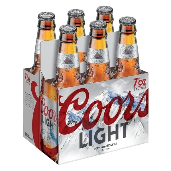 COORS LIGHT 7 OZ BTLS 6PK