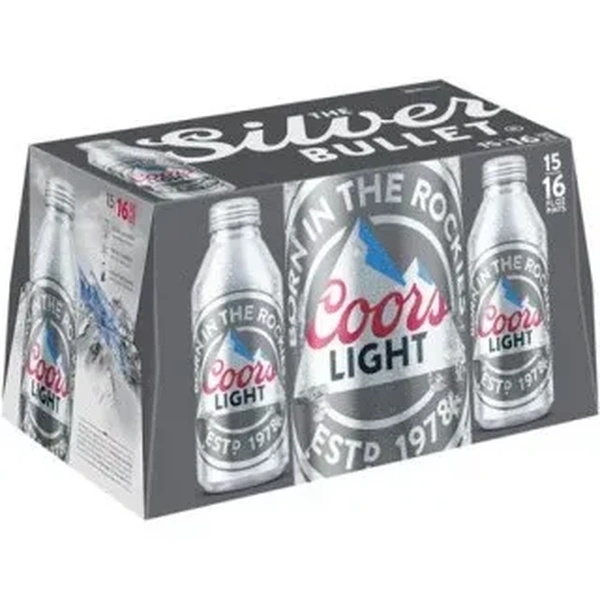 COORS LIGHT ALUMINUM BTLS 15PK