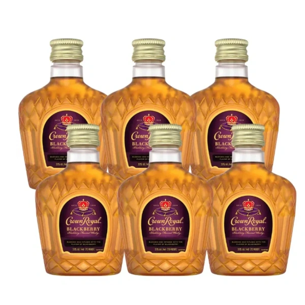CROWN ROYAL BLACKBERRY (6) 50ML