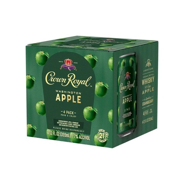CROWN ROYAL COCKTAIL APPLE 4PK
