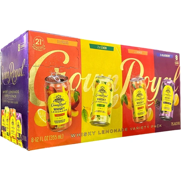 CROWN ROYAL VARETY COCKTAIL LEMONADE 8PK