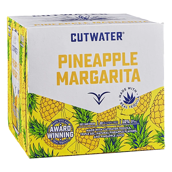 CUT WATERVODKA PINEAPPLE MARGARITA 4PK