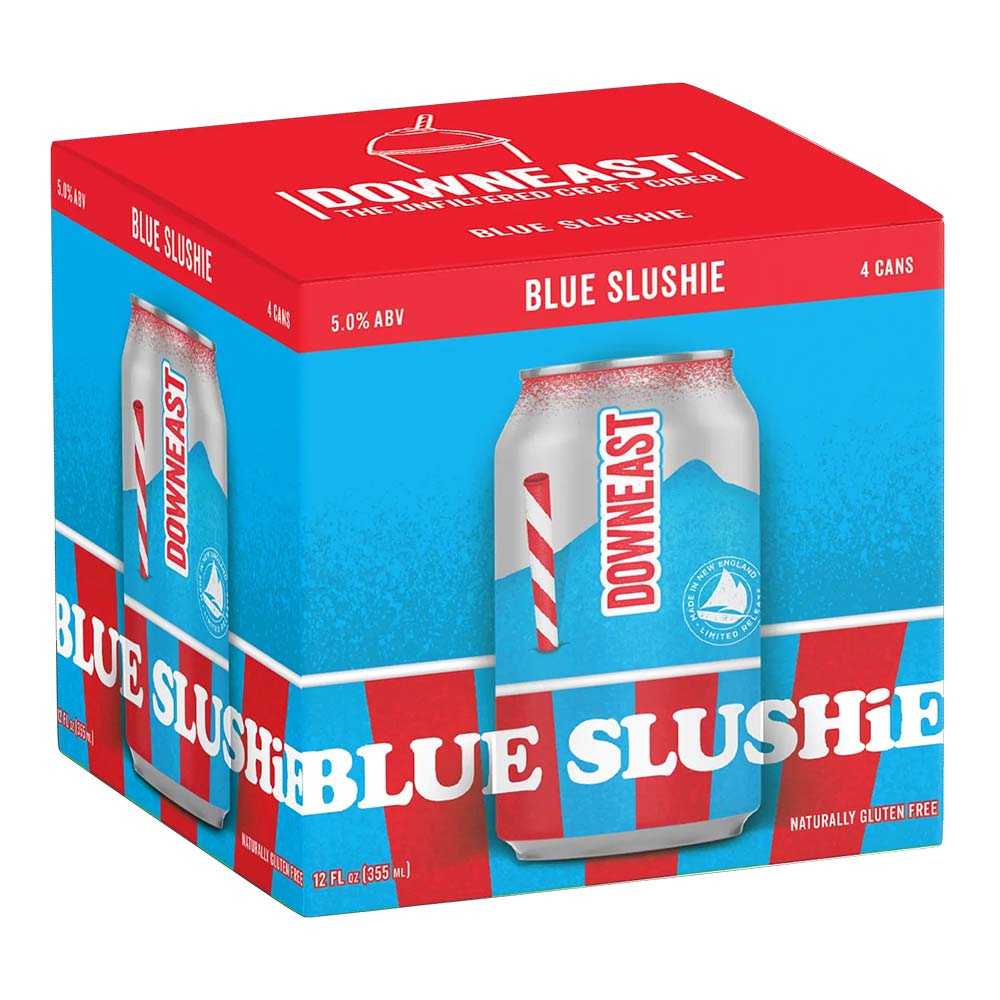DOWNEAST CIDER BLUE SLUSH 4PK