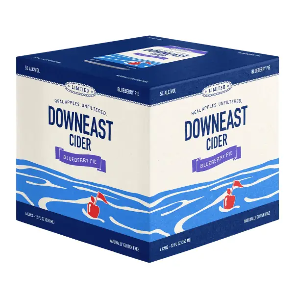 DOWNEAST CIDER BLUEBERRY PIE 4PK