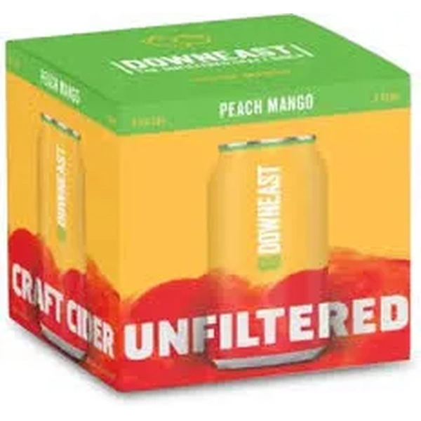 DOWNEAST CIDER PEACH/MANGO 4PK