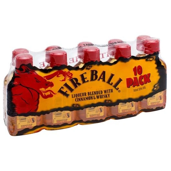 DR MCGILLICUDDY'S FIREBALL (10) 50ML SLEEVE