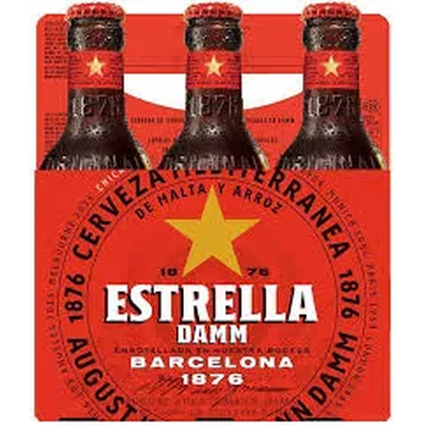ESTRELLA DAMN LAGER RED CAP 6PK