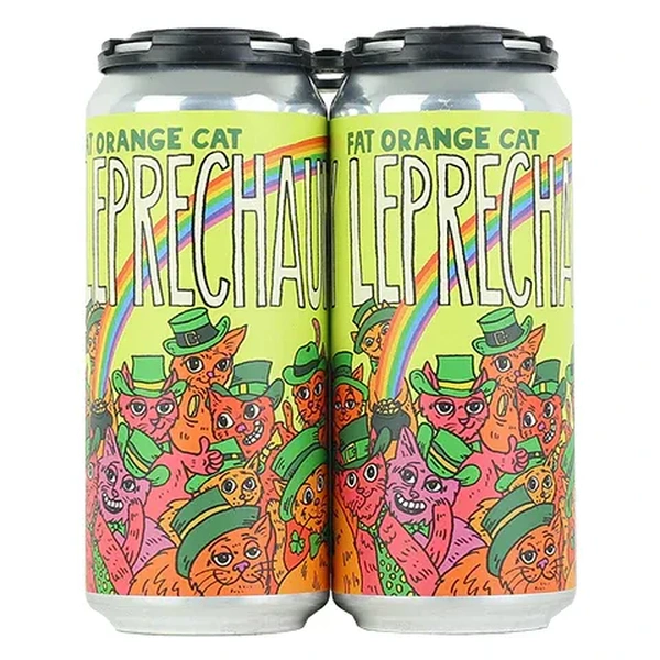 FAT ORANGE CAT BABY LEPRECHAUNS 4PK