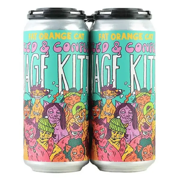 FAT ORANGE CAT DAZDED AND COFUSED TEEN 4PK
