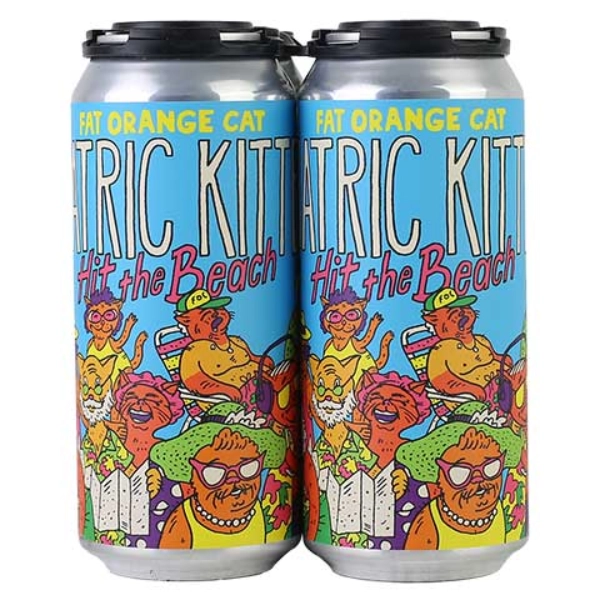 FAT ORANGE CAT GERIATRIC KITTENS HIT THE BEACH 4PK