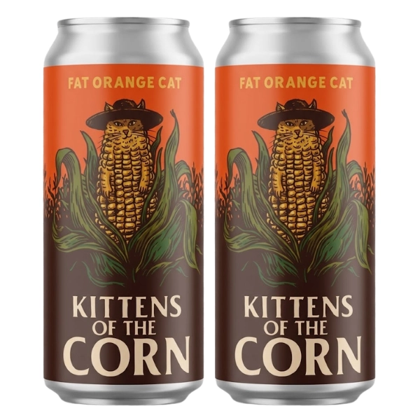 FAT ORANGE CAT KITTENS OF THE CORN 4PK
