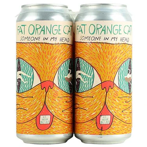 FAT ORANGE CAT SOMEONE IN MY HEAD IPA 4PK
