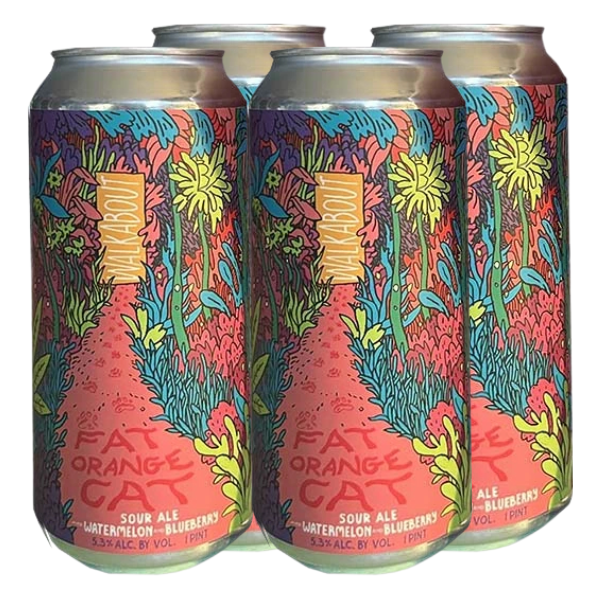 FAT ORANGE CAT WALKABOUT WATERMELON BLUEBERRY 4PK
