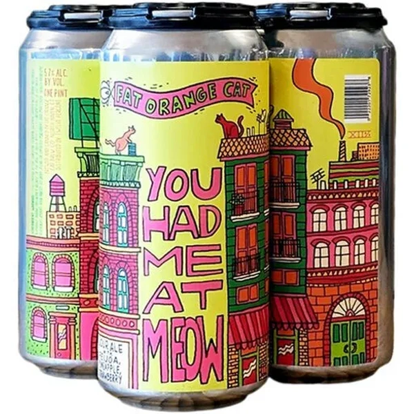 FAT ORANGE CAT YOU HAD ME AT MEOW BLOOD ORANGE 4PK