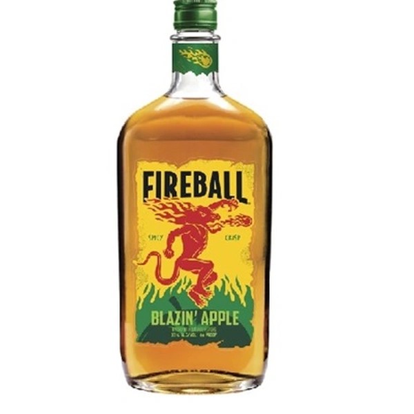 FIREBALL BLAZIN APPLE GLASS  750ML