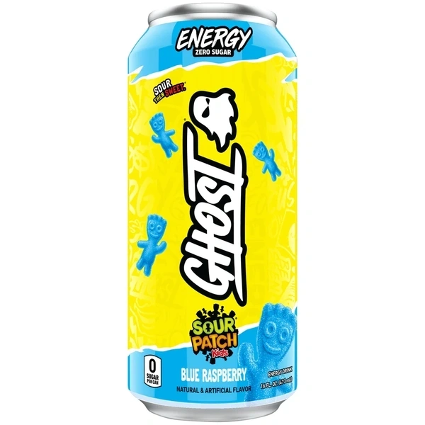 GHOST ENERGY SOUR PATCH BLUE RASPBERRY 16OZ