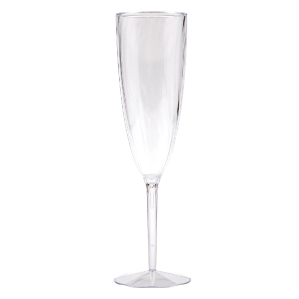 GLASSWARE PLASTIC FLUTE 8PK