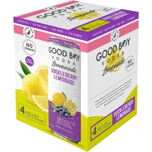 GOODBOY VODKA HUCKLEBERRY LEMONADE 4PK