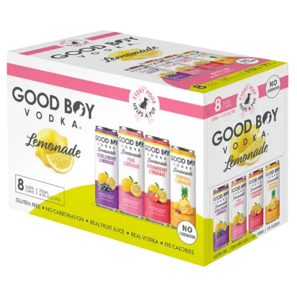 GOODBOY VODKA LEMONADE VARIETY 8PK