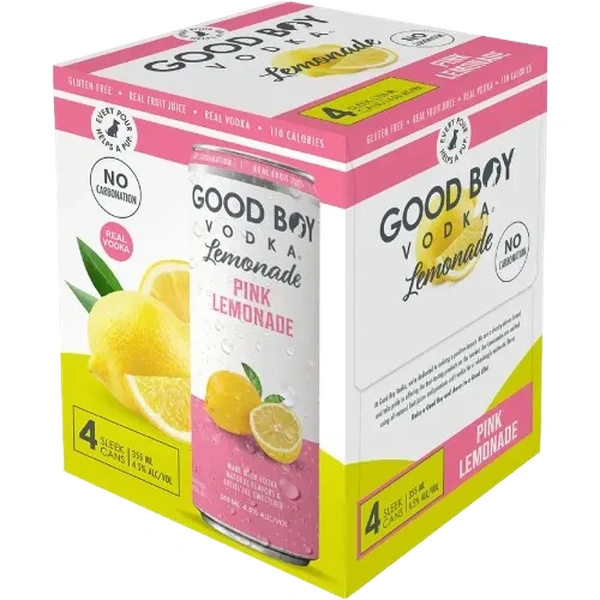 GOODBOY VODKA PINK LEMONADE 4PK