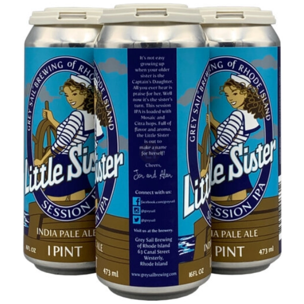 GREY SAIL MIDDLE SISTER  4PK