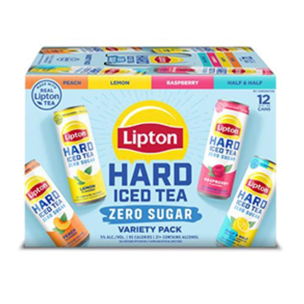 HARD LIPTON ZERO SUGAR VARIETY 12PK