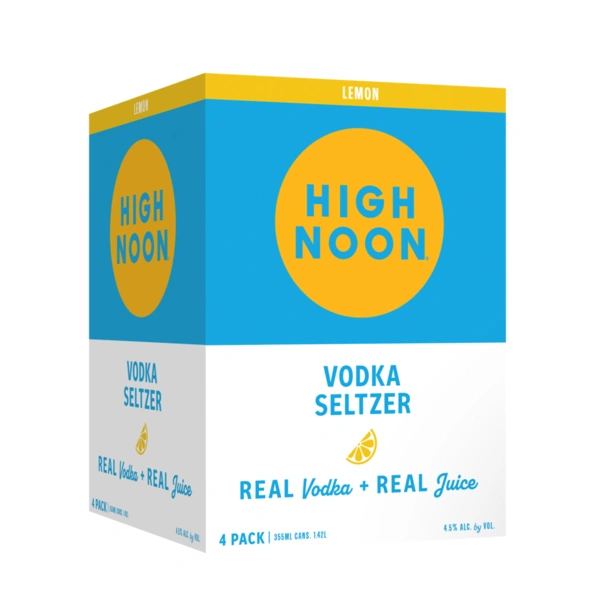 HIGH NOON VODKA SODA LEMON 4PK