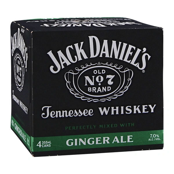 JACK DAN RTD JACK & GINGER 4PK