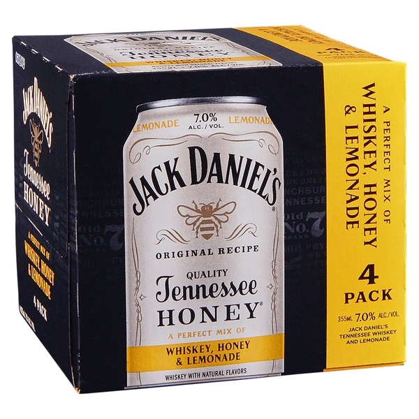 JACK DAN RTD JACK & LEMONADE 4PK