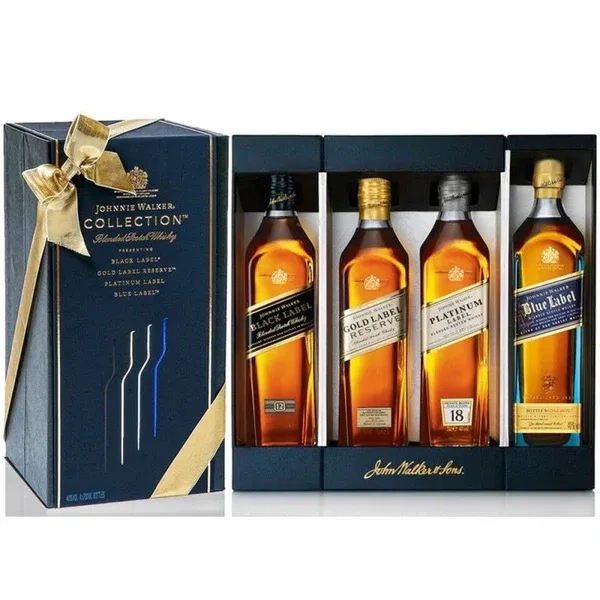 JOHNNIE WALKER 4 PK COLLECTION 200ML