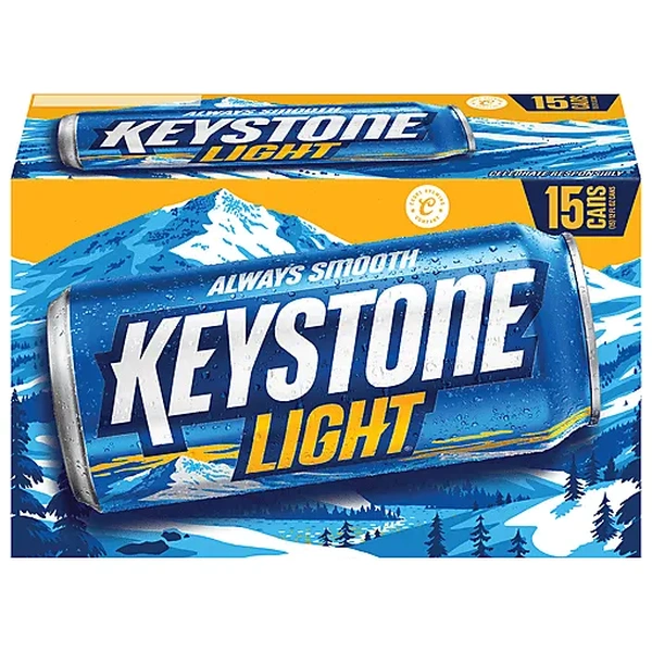KEYSTONE LIGHT APPLE 15PK