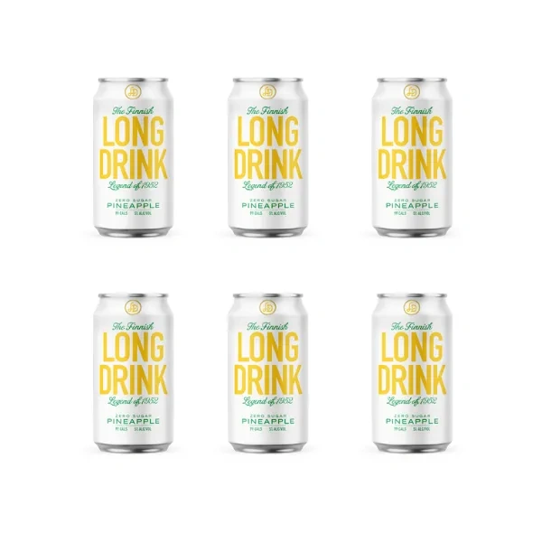 LONG DRINK CANS ZERO PINEAPPLE 6PK