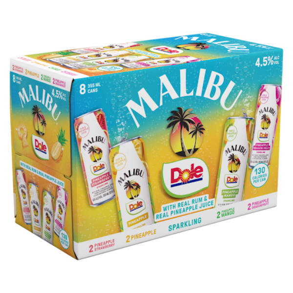 MALIBU DOLE PINEAPPLE VARIETY 8PK