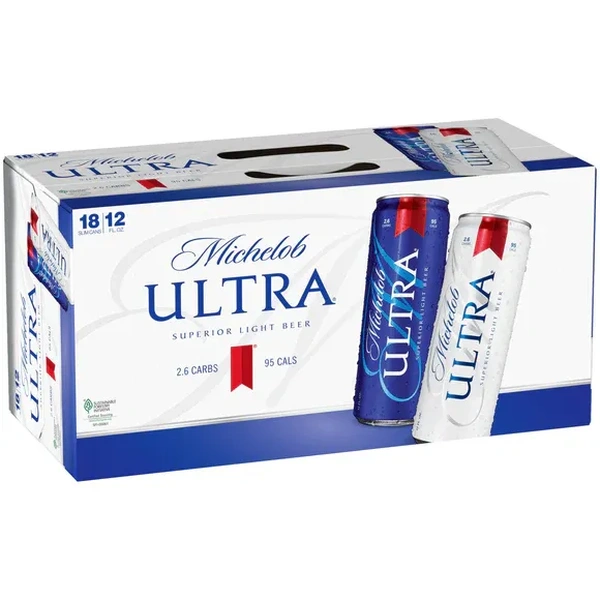 MICHELOB LIGHT CANS 18PK