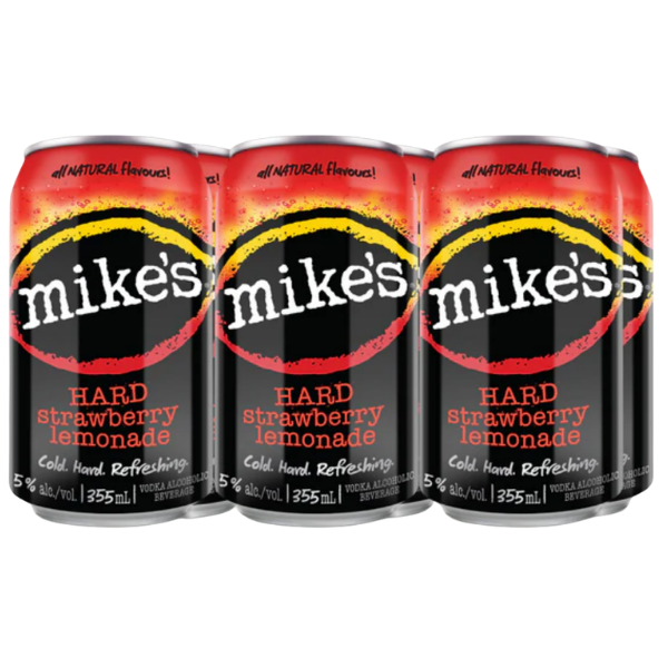 MIKE'S STRAW/LEMONADE CANS 6PK