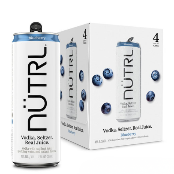 NUTRL COCKTAIL BLUEBERRY 4PK