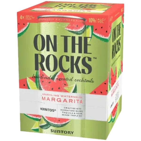 ON THE ROCKS CANS WATERMELON MARGARITA 4PK