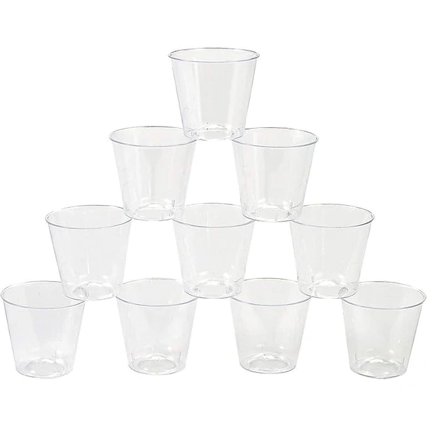 PLASTIC SHOT GLASSES 50PK
