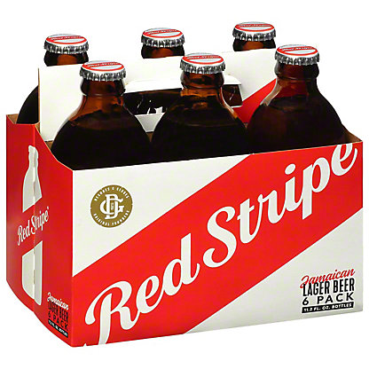 RED STRIPE BOTTLES 6PK
