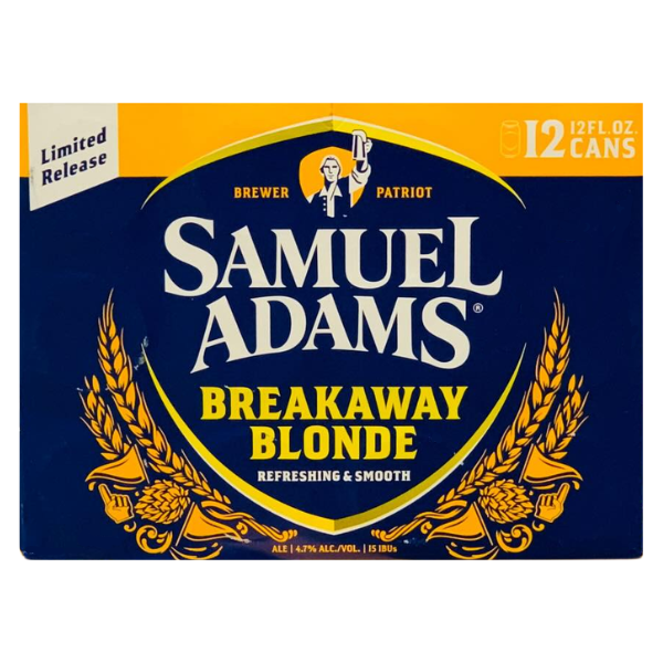 SAM ADAMS CANS BREAKWAY BLONDE 12PK