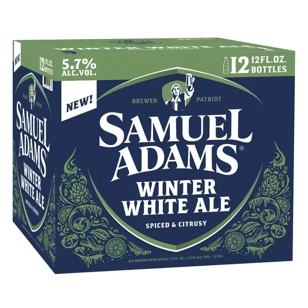 SAM ADAMS CANS WHITE ALE 12PK