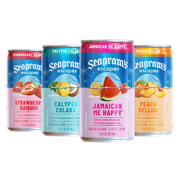 SEAGRAMS COOLERS VARIETY 7.5OZ  8PK