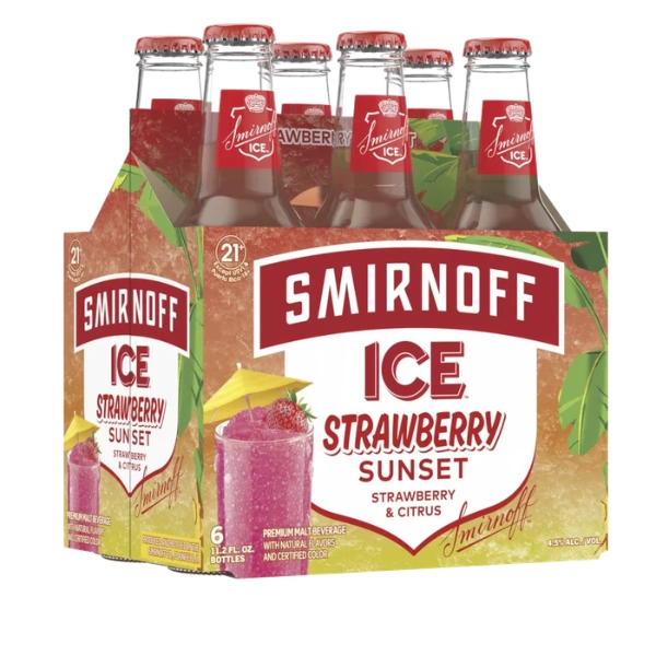 SMIRNOFF ICE STRAWBERRYSUNSET 6PK