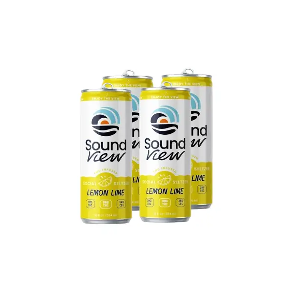 SOUND VIEW LEMON LIME THC 4PK