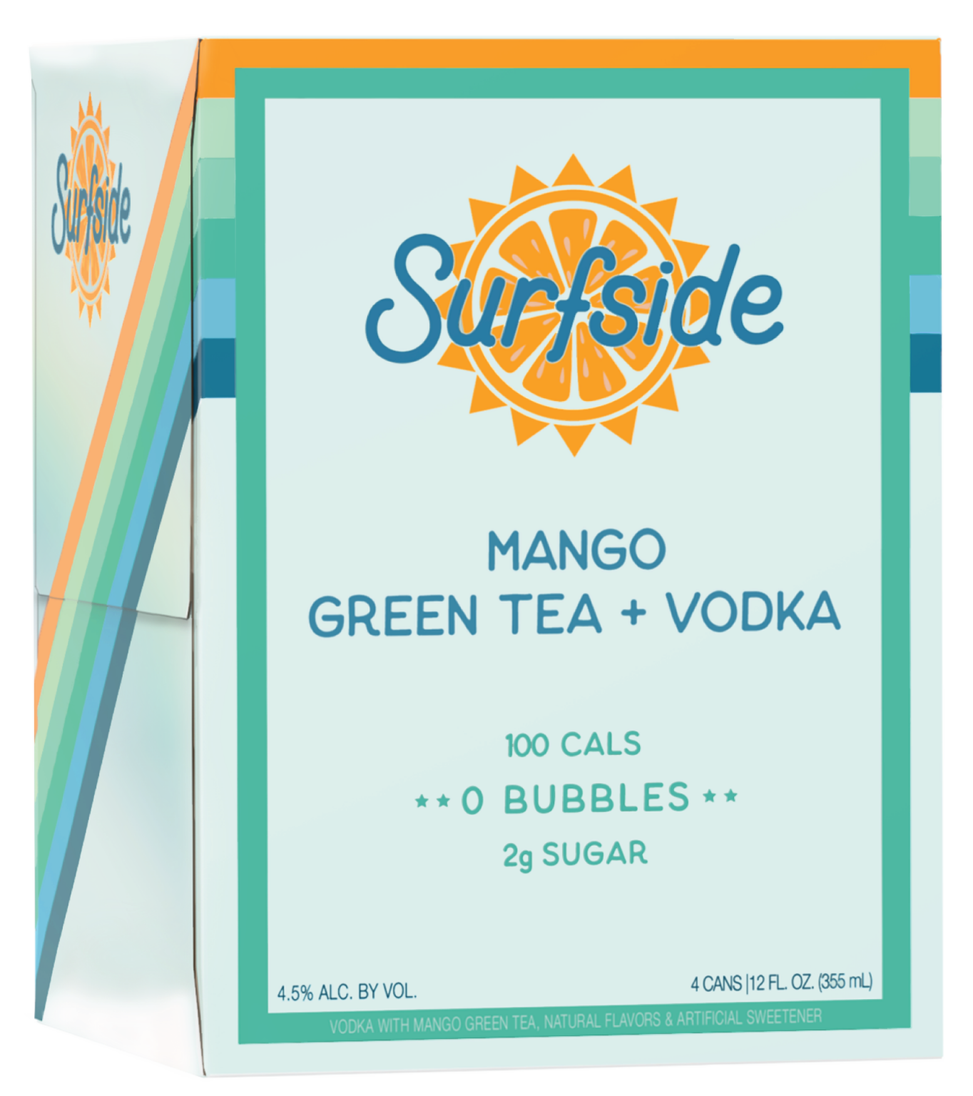 SURF SIDE GREEN TEA MANGO 4PK